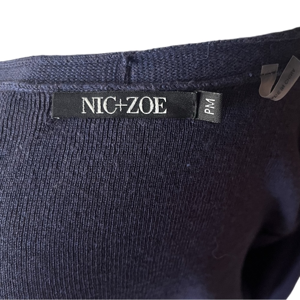 NIC + ZOE Four Way Cotton Knit Cardigan - Size Petite Medium - Picture 5 of 6